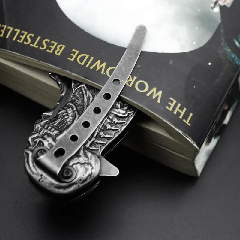 Taktisches Nigh Skull Faltbares Taschenmesser | Karnz
