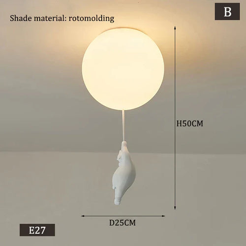 Karnz | Hängende Bären Ballons Lampe