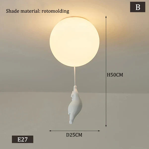 Hängende Bären Ballons Lampe | Karnz