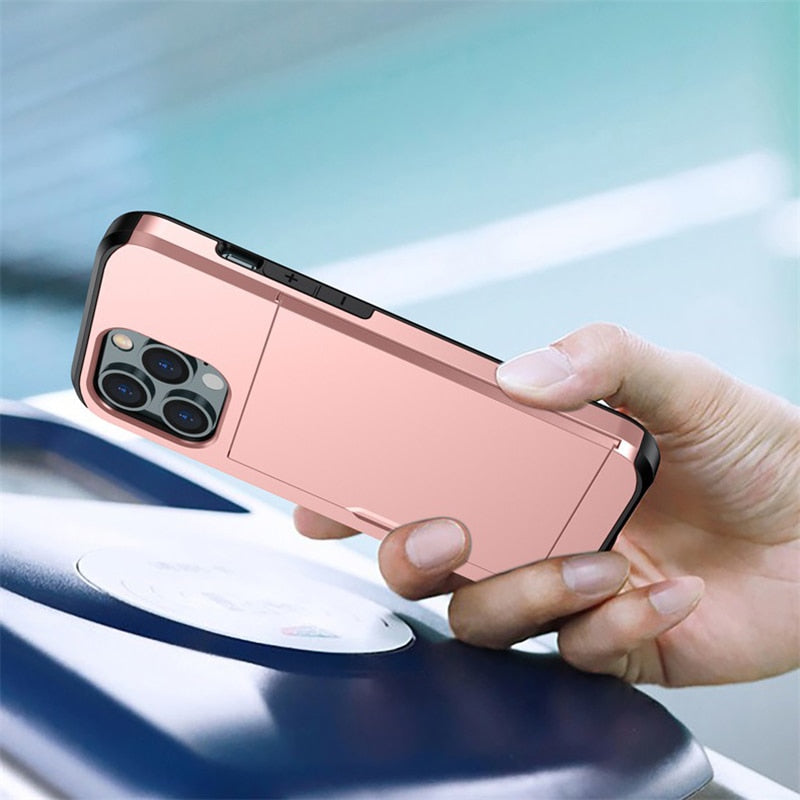 Karnz | Business Armor Slide Wallet iPhone Hülle