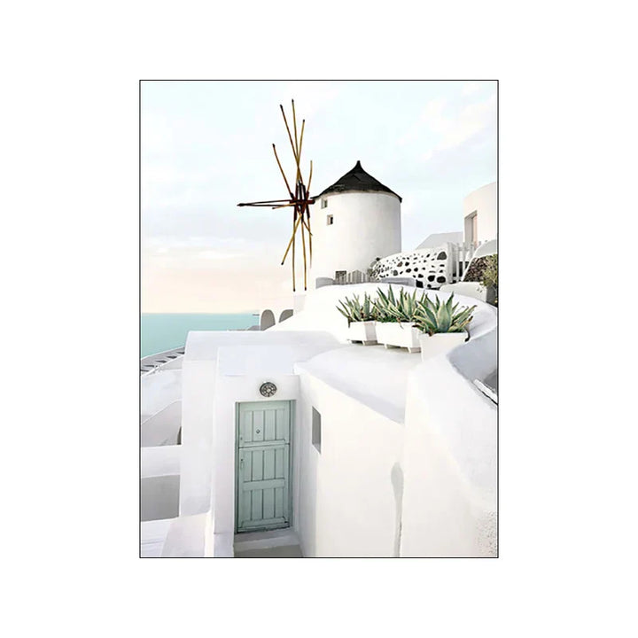 Griechische Insel Landschaft Galerie Wandkunst Fine Art Leinwanddrucke Bilder von Santorini Poster für Wohnzimmer Schlafzimmer Inspirierende Kunst für modernes Wohnen