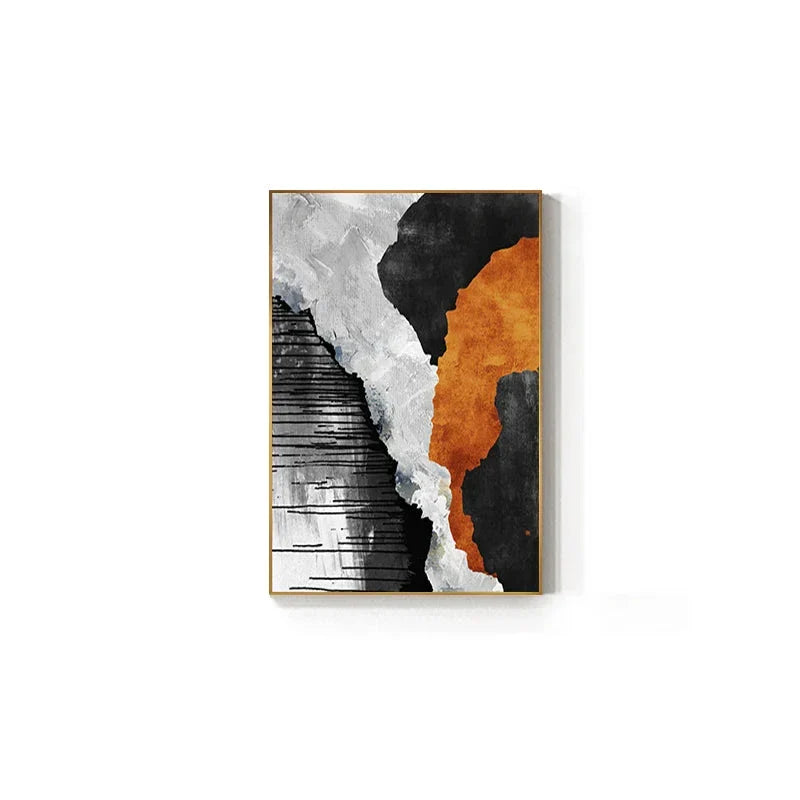 Auffällige Farbpaletten Zeitgenössische abstrakte Wandkunst Feine Kunst Leinwanddrucke Mittelpunkt Bilder für städtische Wohnung Wohnzimmer Kunst für modernes Wohnen