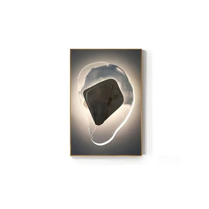 Moderne Ästhetik Abstracte Geometrie Wandkunst Feine Kunst Leinwanddrucke Bilder für luxuriöse Wohnung Wohnzimmer Esszimmer Eingang Foyer Kunst Dekor | Karnz
