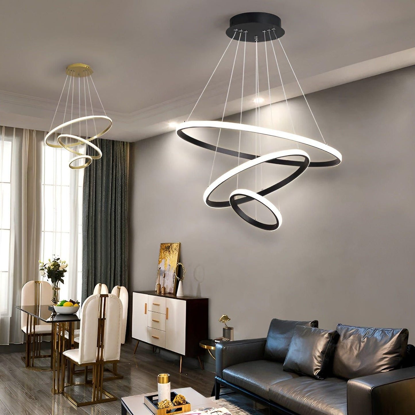 LED-Pendelleuchte mit Kugeldesign – Modern und elegant | Ideal für Wohn- oder Esszimmer