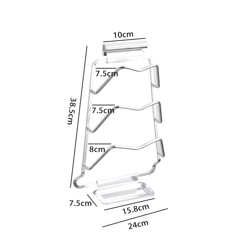 Karnz | Wandmontierter Extrem Topfdeckelhalter Rack