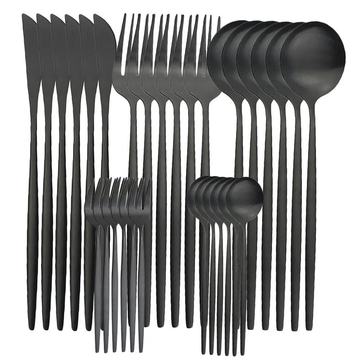 Hochwertiges Edelstahl Besteckset für 6 Personen - Elegante Besteckkollektion