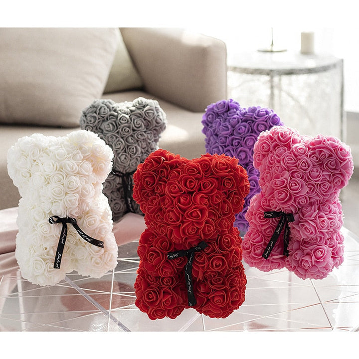 Karnz | Künstliche Rosenblumen Teddybär