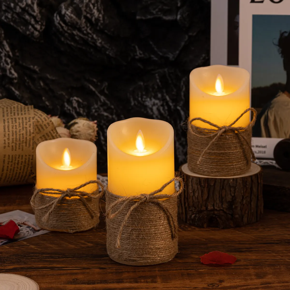 Karnz | Flammenlose Blockkerzen