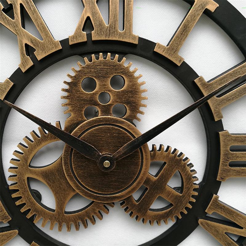 Handgefertigte Übergroße 3D Retro Dekorative Wanduhr | Karnz