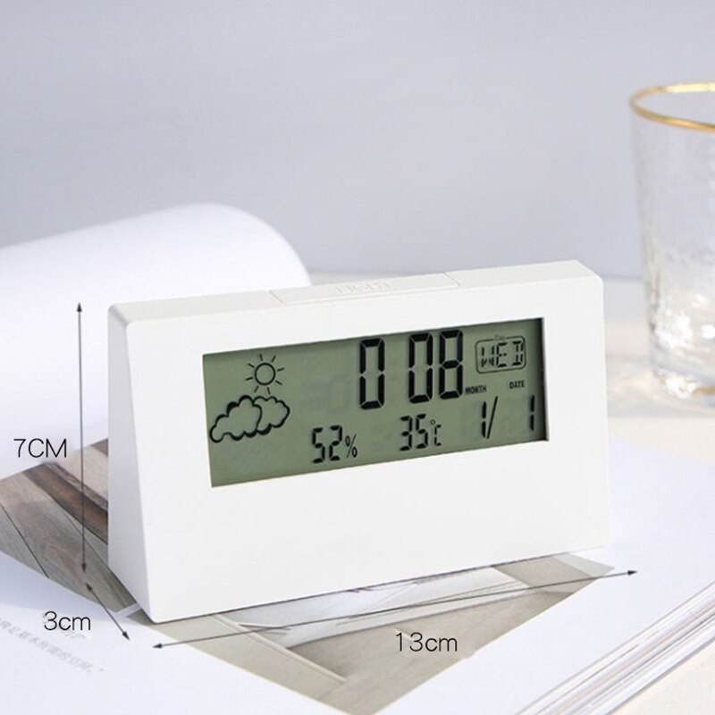 Transparente Kristallvision Multifunktionale Desktop-Uhr | Karnz