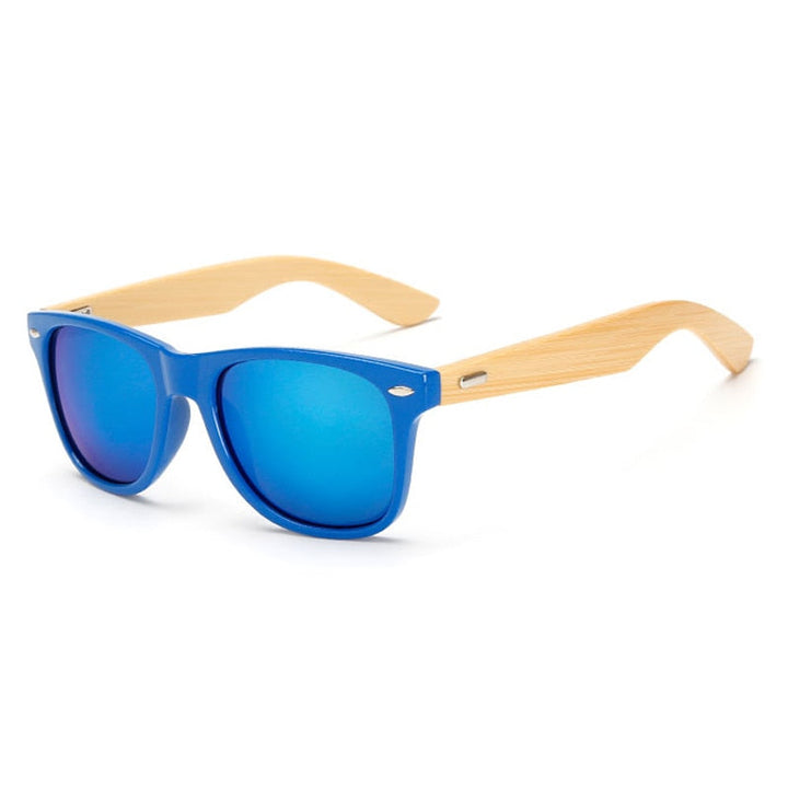 Karnz | Bamboo Retro Holz Sonnenbrille