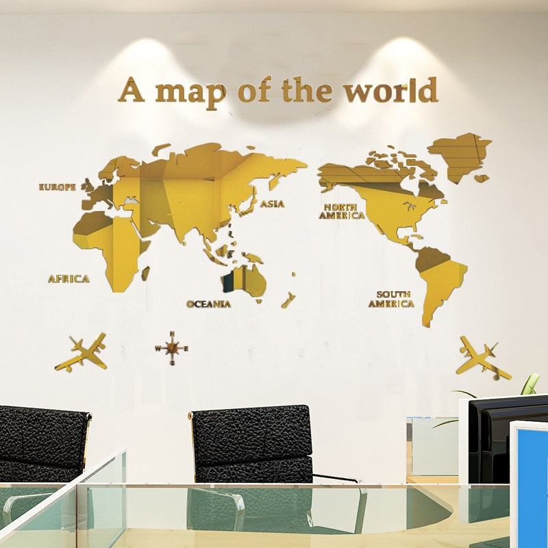 Globe Vision Weltkarte Aufkleber | Karnz