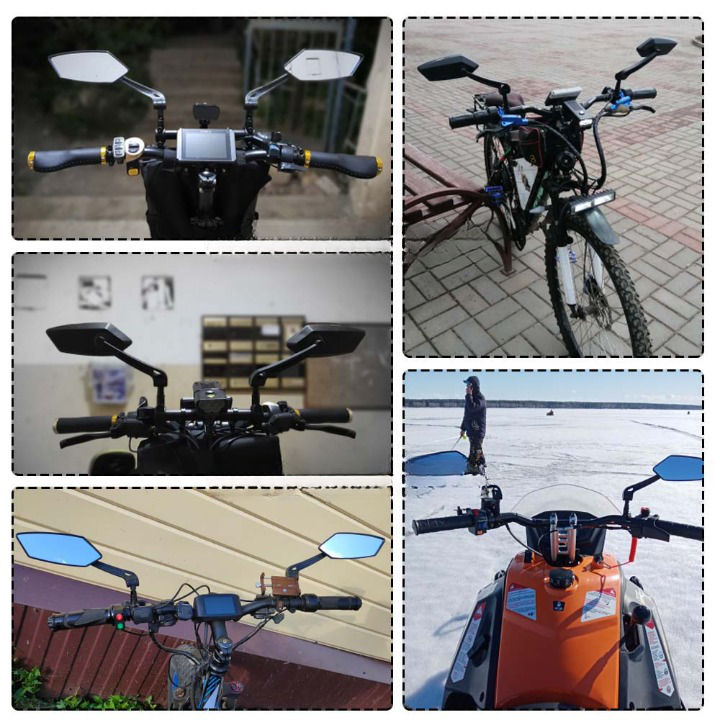 360°-Rückspiegel für Fahrrad mit Lenkerbefestigung | Karnz