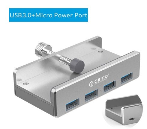 4-Port-Clip-Typ-USB-3.0-Aluminium-Hub | Karnz