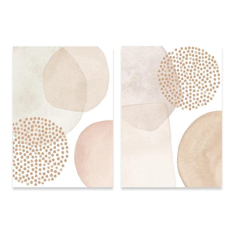 Helle Farbtöne Pink Beige Minimalistische Abstrakte Wandkunst Fine Art Leinwanddrucke Bilder Für Wohnzimmer Schlafzimmer Nordische Wohnkultur | Karnz