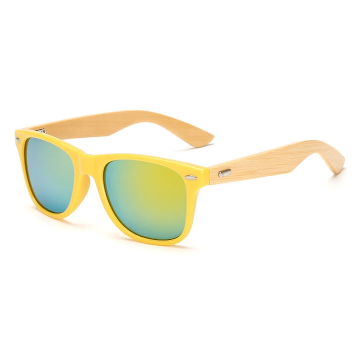 Karnz | Bamboo Retro Holz Sonnenbrille