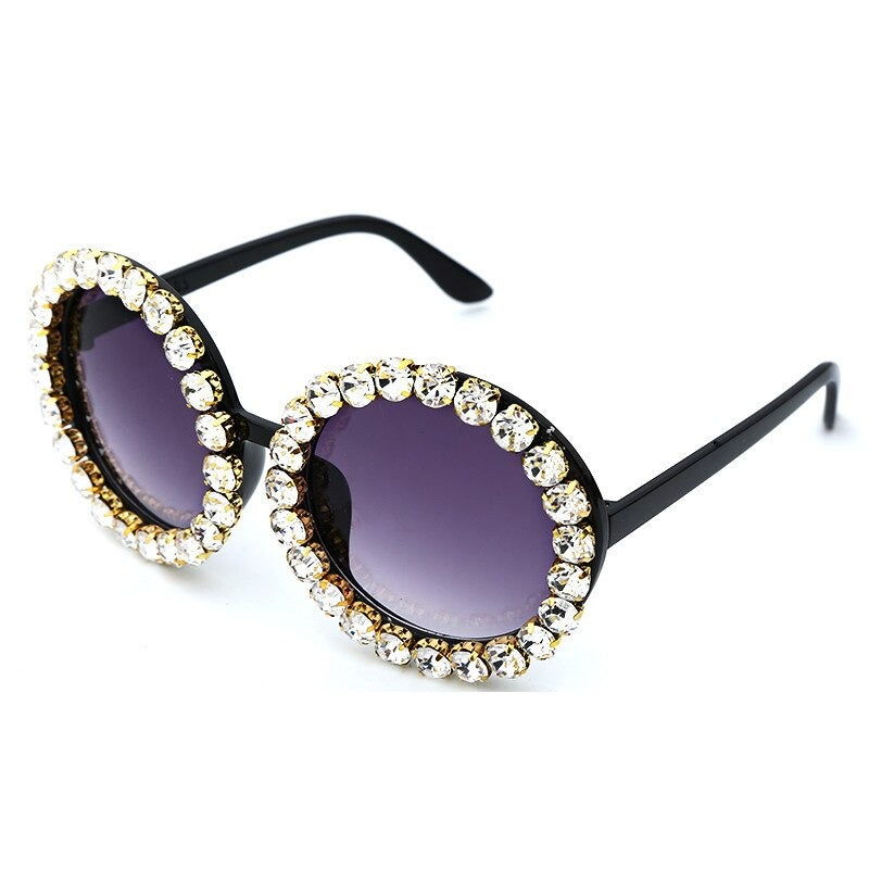 Karnz | Oversized Runde Luxus-Sonnenbrille