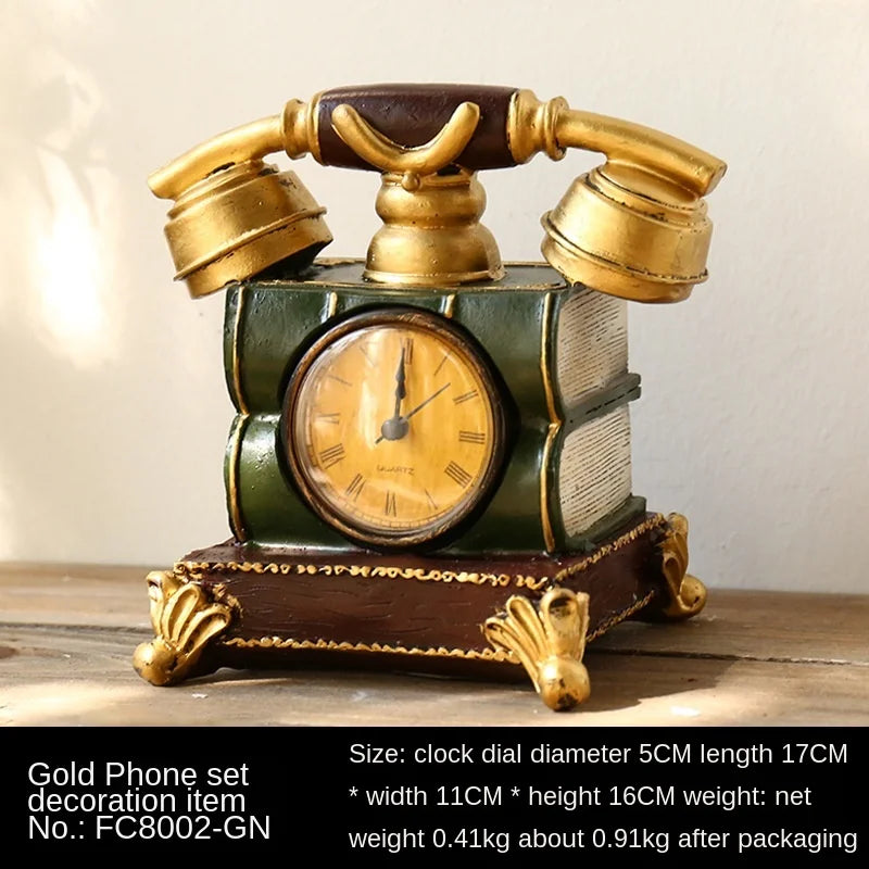 Vintage Stücke Antike Stil Telefon Geige Wohnkultur