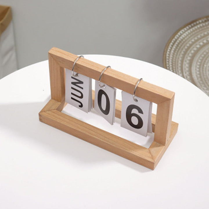 Holz Flip Desktop Tageskalender | Karnz