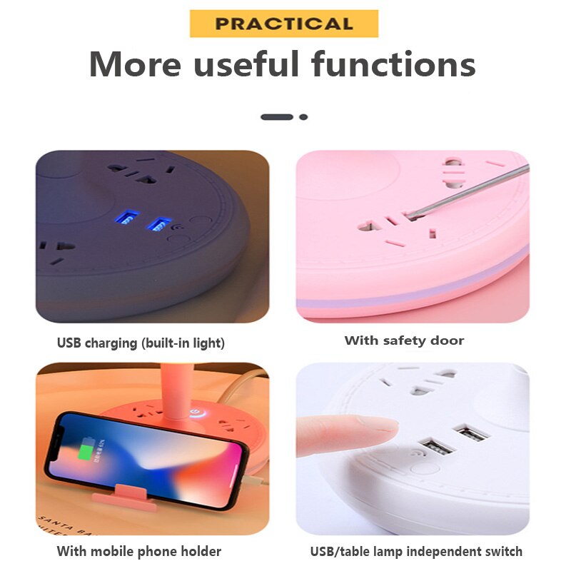 Multi Power Strip Phone Holder TaKarnze Lampe | Karnz