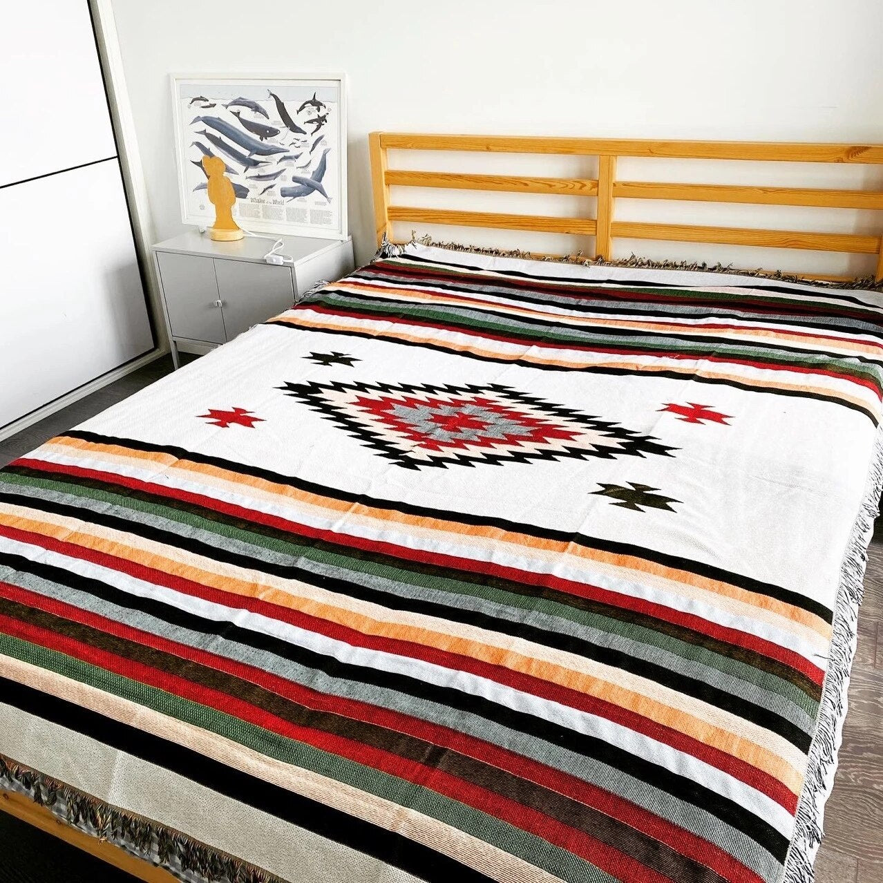 Vintage Kürbis Sofaüberwurf Decke | Karnz