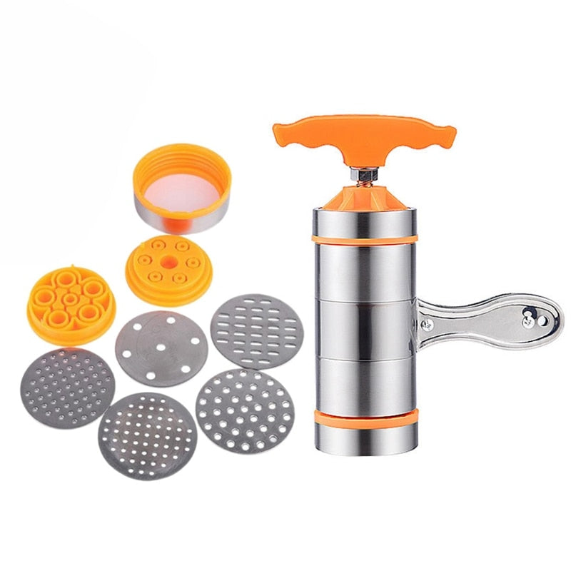 Handbetriebene Nudelzauberer Pasta Maker aus Edelstahl