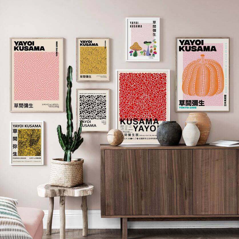 Yayoi Kusama Abstraktes Premium Poster
