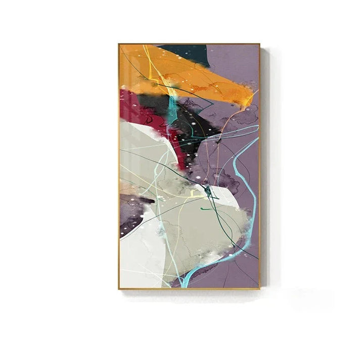 Farbenfrohe skandinavische abstrakte Wandkunst Fine Art Leinwanddrucke Moderne Bilder für Apartment Wohnzimmer Foyer Eingangsbereich Kunst Dekor