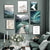 Bergsee Wildnis Landschaft Wandkunst Kunstdrucke Leinwand Poster Bilder von Ruhe für Wohnbereich Esszimmer Dekor