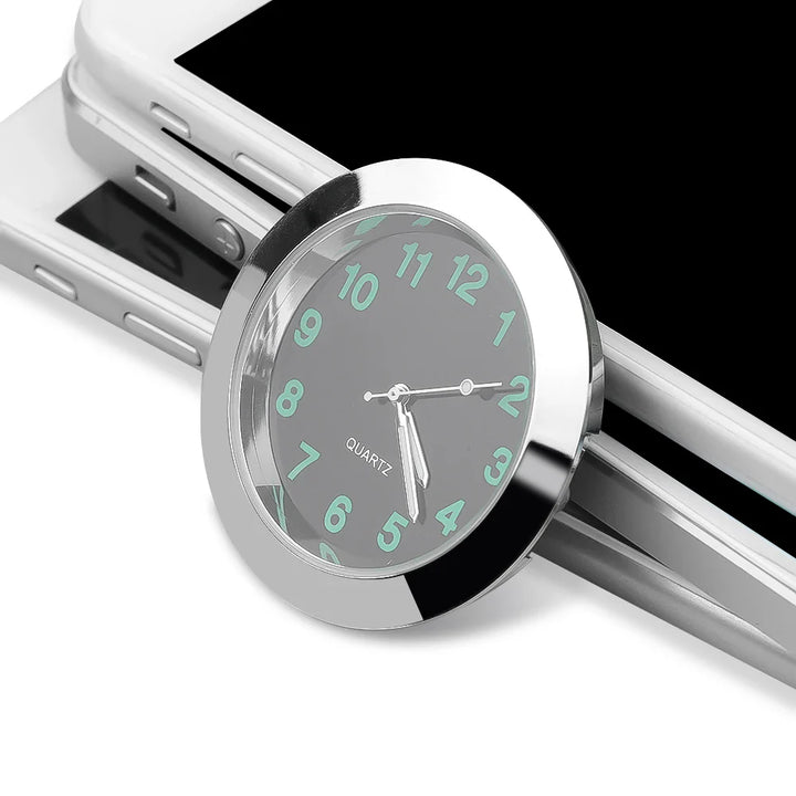 Sandsberg | Leuchtende Mini-Autouhr Aufklebbare Digitale Uhr für Auto Ornamente
