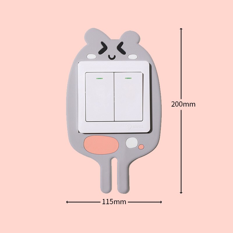 3D Leuchtende Cartoon Haken Steckdosenaufkleber | Karnz