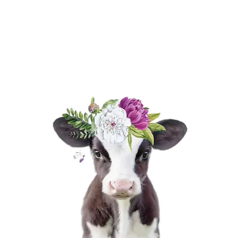 Baby Süße Tiere Wandaufkleber Für das Kinderzimmer Abnehmbar Peel and Stick Vinyl Wandtattoos Für das Zimmer des Babys Kreative DIY Wanddekoration | Karnz