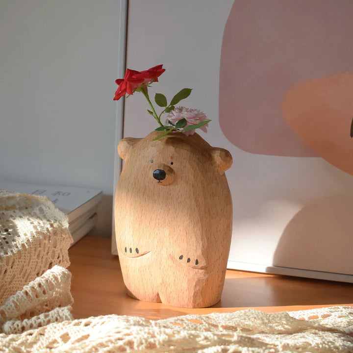 Süßer kleiner Bären-Blumenvase | Karnz