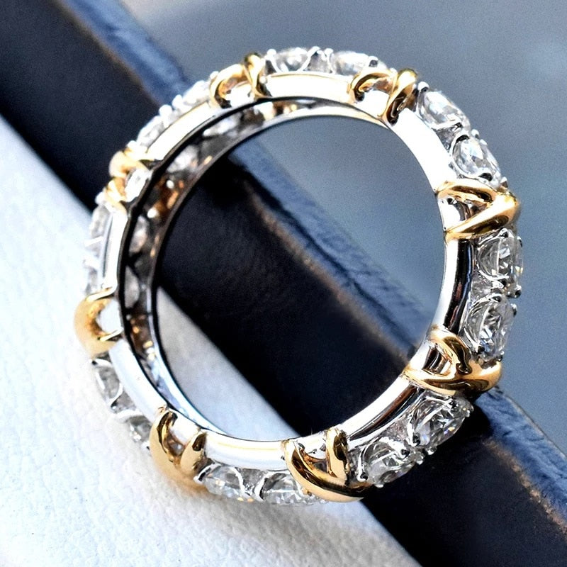Karnz | Handgemachter Kreativer Ewigkeit Zirkonring