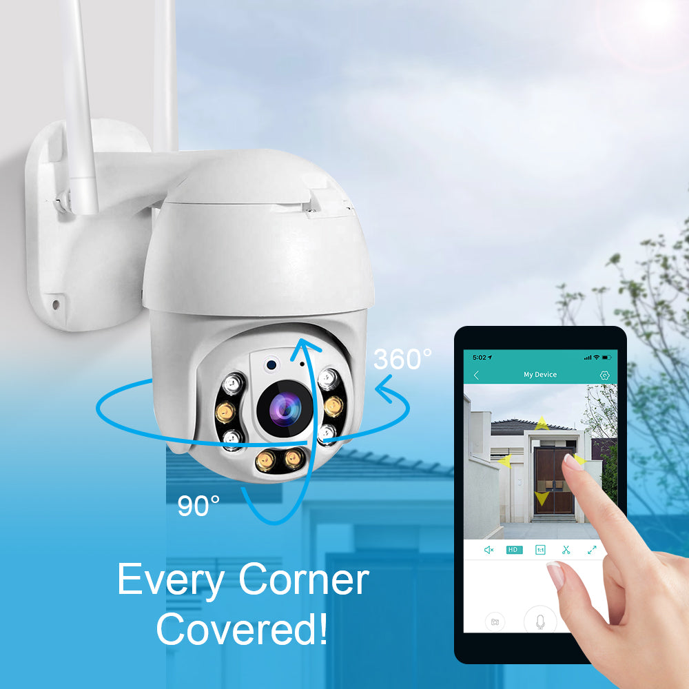 SecureView 360 – Drahtlose Sicherheitskamera mit 360° Abdeckung | Karnz