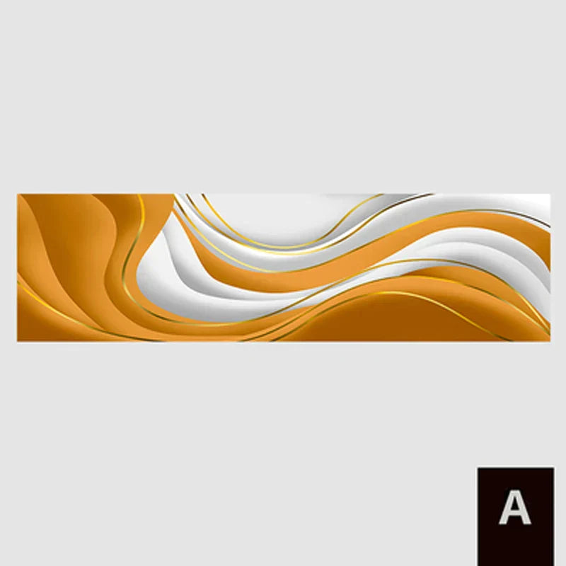 Modern Abstrakt Grün Grau Gold Fließendes Band Wandkunst Feine Kunst Leinwanddrucke Hochformat Bilder Für Wohnzimmer Foyer Treppenhaus Wanddekoration | Karnz
