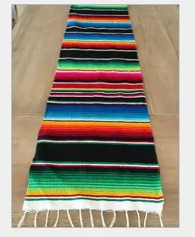Boho-farbene mexikanische Serape-Decke
