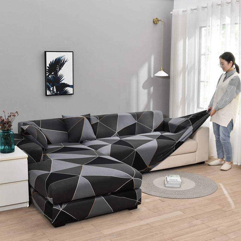 Moderner Rutschfester Bunter Elastischer Sofabezug