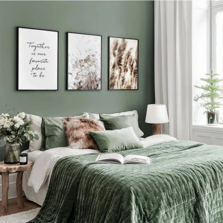 Bergsee Wildnis Landschaft Wandkunst Kunstdrucke Leinwand Poster Bilder von Ruhe für Wohnbereich Esszimmer Dekor