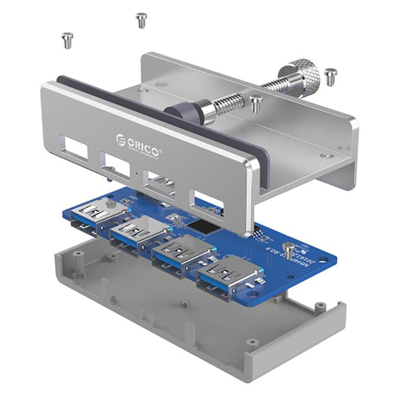 4-Port-Clip-Typ-USB-3.0-Aluminium-Hub | Karnz