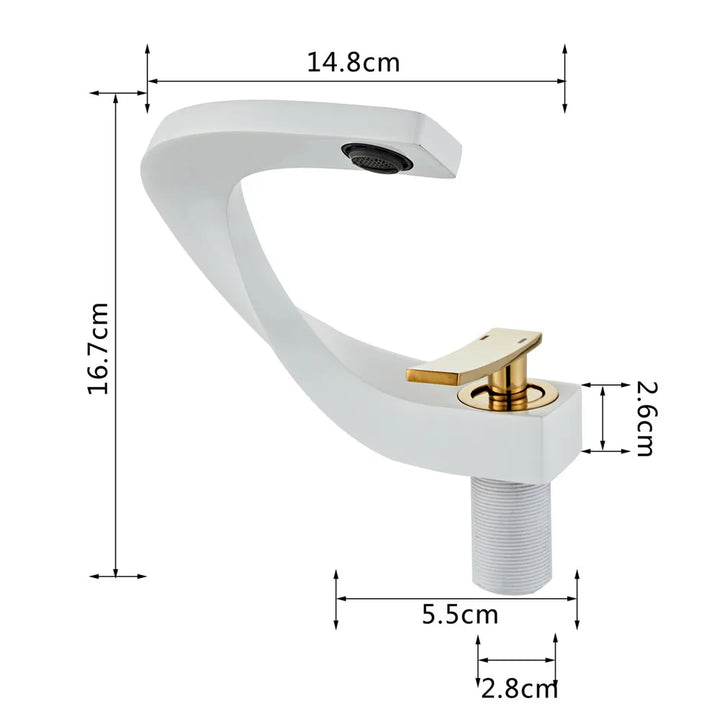 Nordic Arch Künstlerischer Deckmontierter Wasserhahn