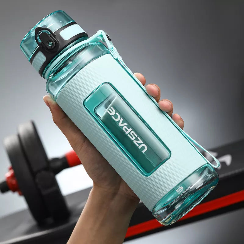 UZSPACE Sport Wasserflaschen, BPA-frei, tragbar, schlagfest, auslaufsicher, große Kapazität, Fitness-Wasserkanne, Tritan-Kunststoff Trinkflasche