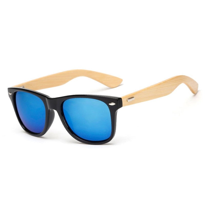 Karnz | Bamboo Retro Holz Sonnenbrille