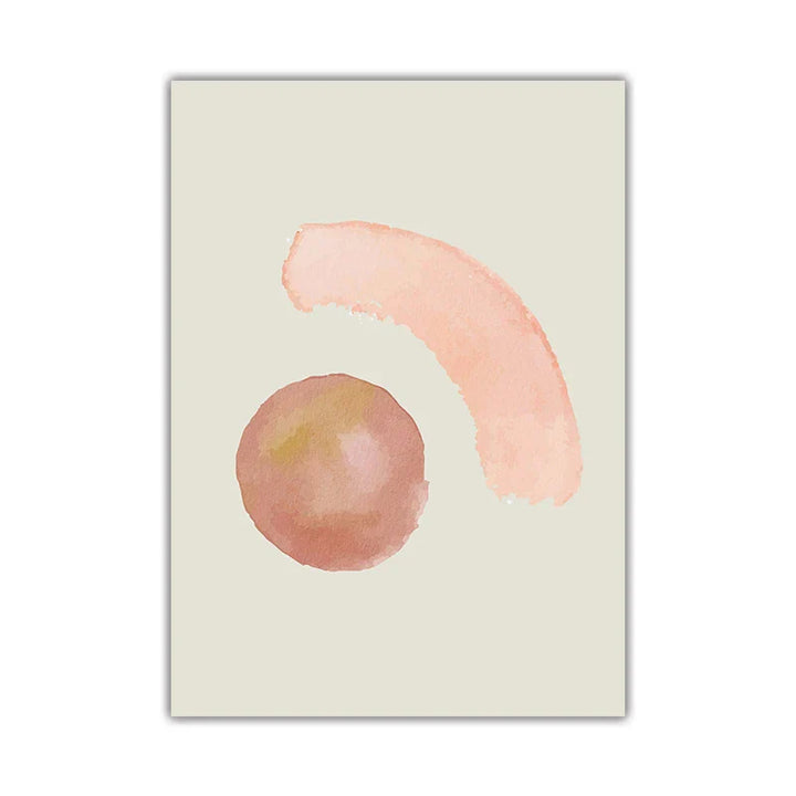 Minimalistische Pastell-Aquarell-Wandkunst Feine Kunst Leinwanddrucke Modern abstrakte nordische Bilder für Wohn- und Schlafzimmer Kunstdekoration | Karnz