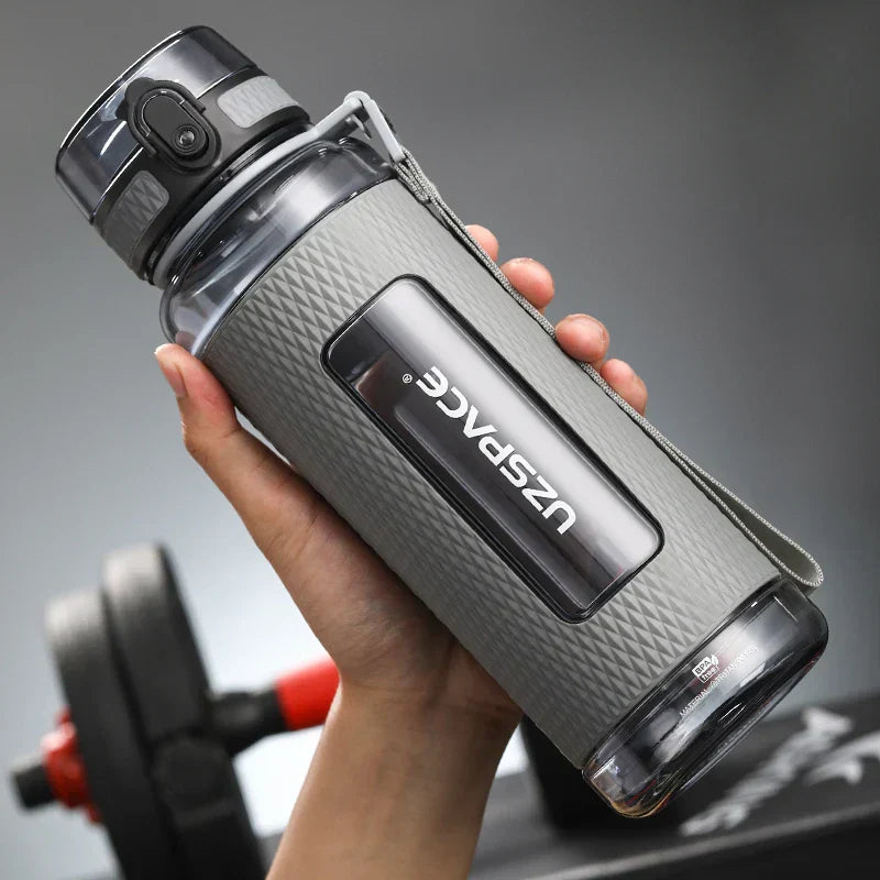 UZSPACE Sport Wasserflaschen, BPA-frei, tragbar, schlagfest, auslaufsicher, große Kapazität, Fitness-Wasserkanne, Tritan-Kunststoff Trinkflasche