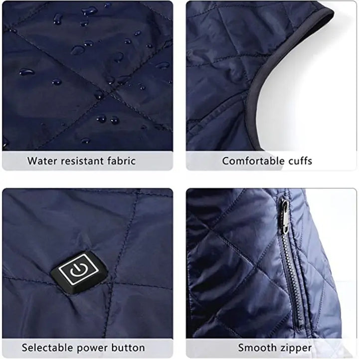 Karnz | ThermaBelle Women's Heating Vest | USB heated vest with infrared technology | Temperature regulating & lightweight | Ideal for autumn & winter