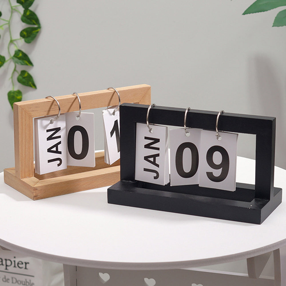 Holz Flip Desktop Tageskalender
