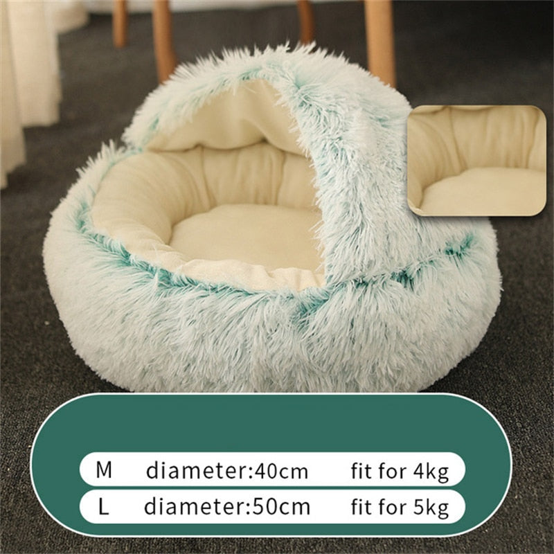 Runder Plüsch Hundebett | Karnz