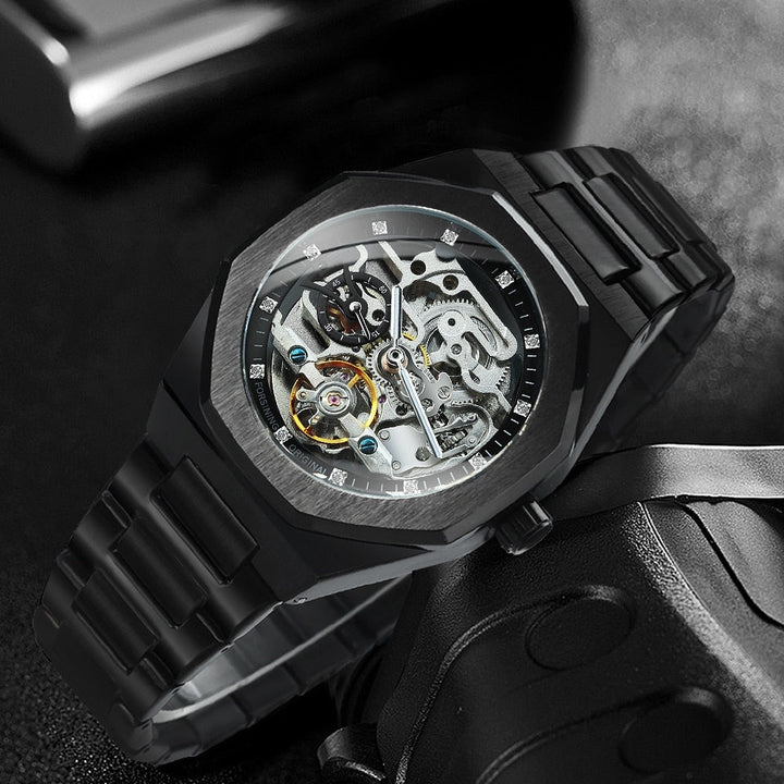 Karnz | Royale Skeleton Mechanische Herren Uhr