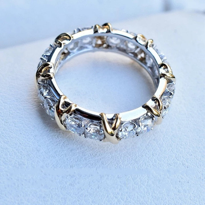 Karnz | Handgemachter Kreativer Ewigkeit Zirkonring
